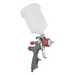 Intertool PT-0143 Краскопульт пневматический LVLP TEFLON профессиональный, форсунка 1.3мм, верхний пластиковый бачок 600мл., 1.5бар, STORM