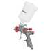 Intertool PT-0144 Краскопульт пневматический LVLP TEFLON профессиональный, форсунка 1.4мм, верхний пластиковый бачок 600мл., 1.5бар, STORM