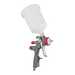 Intertool PT-0144 Краскопульт пневматический LVLP TEFLON профессиональный, форсунка 1.4мм, верхний пластиковый бачок 600мл., 1.5бар, STORM