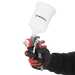 Intertool PT-0144 Краскопульт пневматический LVLP TEFLON профессиональный, форсунка 1.4мм, верхний пластиковый бачок 600мл., 1.5бар, STORM