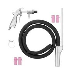 Intertool PT-0708 Пистолет пескоструйный со шлангом, 1 металлическая 6мм и 4 керамических форсунки 4,5мм, 5,0мм, 6,0мм, 7,0мм