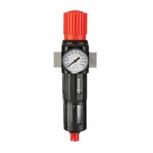 Intertool PT-1418 Фильтр для очистки воздуха с редуктором 1/2", 5мкм, 2500 л/мин, металл, профессиональный
