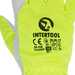Intertool SP-0172 Перчатка кожаная комбинированная из высококачественной козьей кожи и флуоресцентной зеленой ткани 10