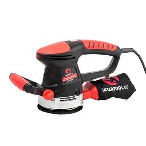 Intertool WT-0542 Шлифмашина эксцентриковая, 480 Вт, 4000-14000 об/мин, 125 мм