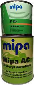 Mipa акрилова емаль 1025 Помаранчева + Mipa P25 затверджувач