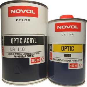 NOVOL OPTIC ACRYL автоэмаль 1025 Оранжевая + отвердитель