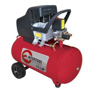 Intertool PT-0003 Компрессор 50 л, 1,5 кВт, 220 В, 8 атм, 206 л/мин