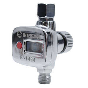 Intertool PT-1424 Регулятор давления с цифровым манометром для пистолетов покрасочных, профессиональный, 1/4"