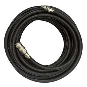 Intertool PT-1721 Шланг резиновый воздушный армированный 20 атм, 6x13 мм, 20 м с быстроразъемными соединениями