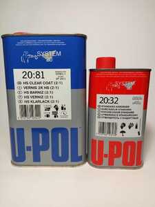 U-POL S2081/1 HS Прозрачный лак + S2032/M Стандартный отвердитель